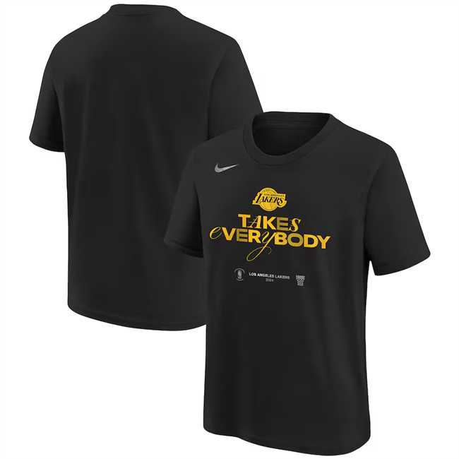 Men's Los Angeles Lakers Black 2024 Playoffs Mantra T-Shirt,We sell and wholesale Men's Los Angeles Lakers Black 2024 Playoffs Mantra T-Shirt on line form chian!